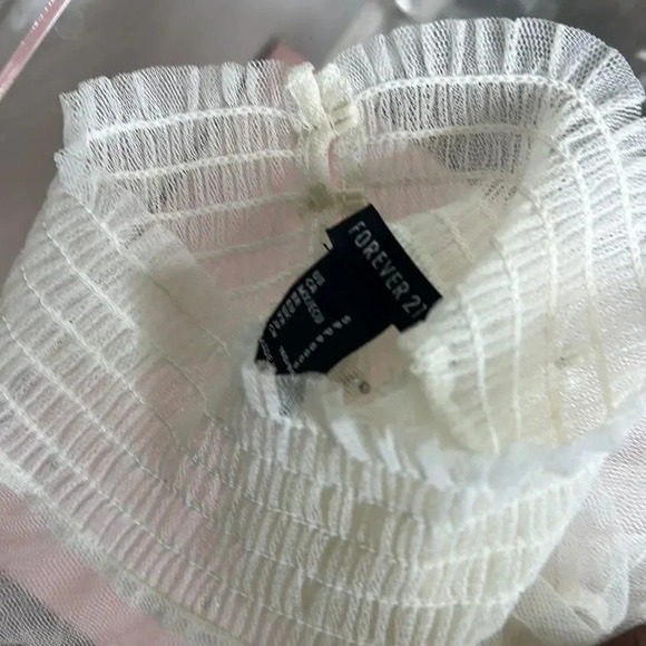 Forever 21 Cream Sheer Pearl Top - Picture 11 of 12